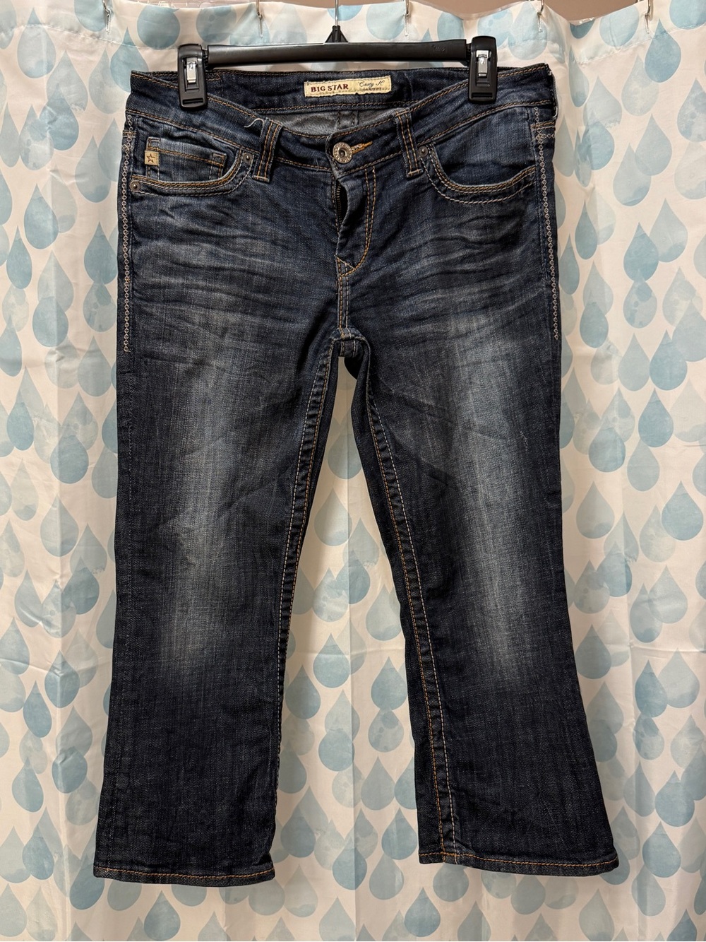 EUC Big Star Women's Dark Indigo Capris - Waist 28